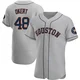 Men's Steven Okert Houston Astros ＃48 Gray Authentic - Road Jersey