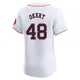 Men's Steven Okert Houston Astros ＃48 White Elite - Home Jersey