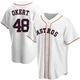 Men's Steven Okert Houston Astros ＃48 White Replica - Home Jersey