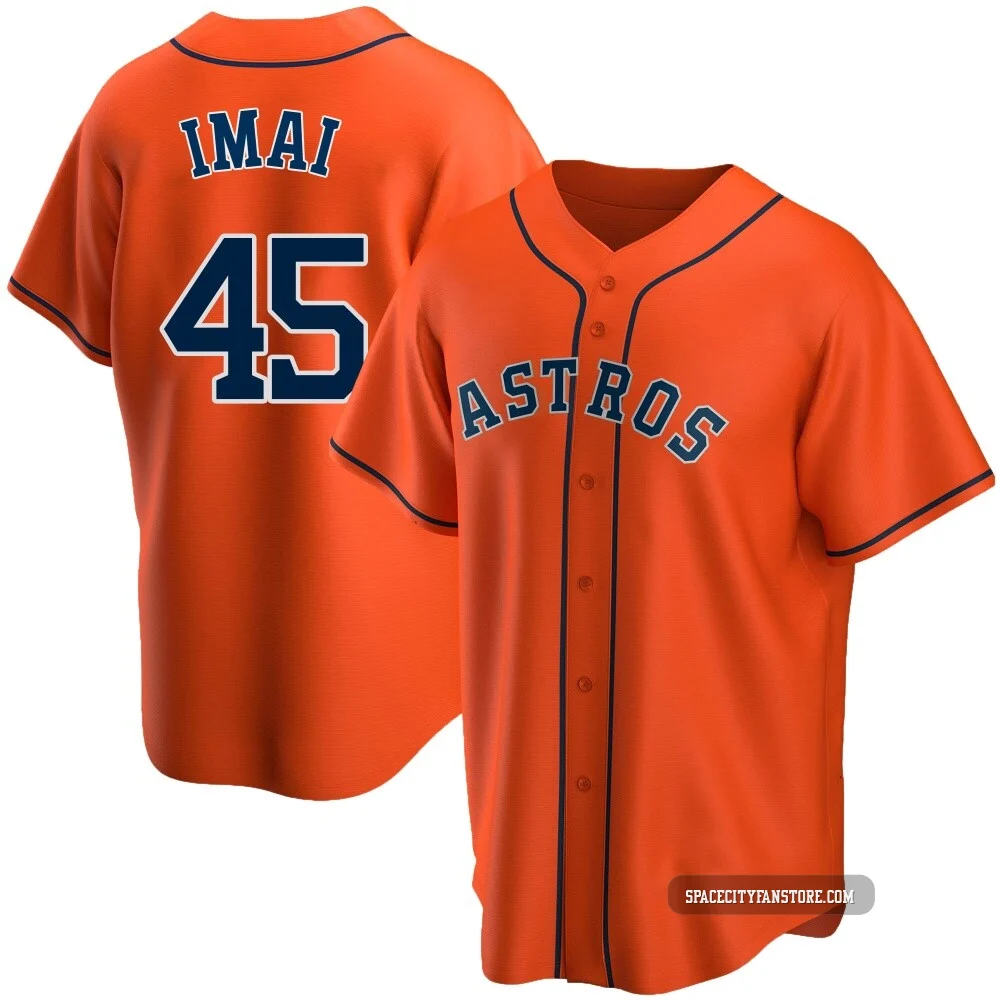 Men's Tatsuya Imai Houston Astros ＃45 Orange Replica - Alternate Jersey