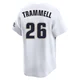 Men's Taylor Trammell Houston Astros ＃26 White Limited - Throwback Cooperstown Collection Jersey