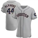 Men's Yordan Alvarez Houston Astros ＃44 Gray Authentic - Road Jersey