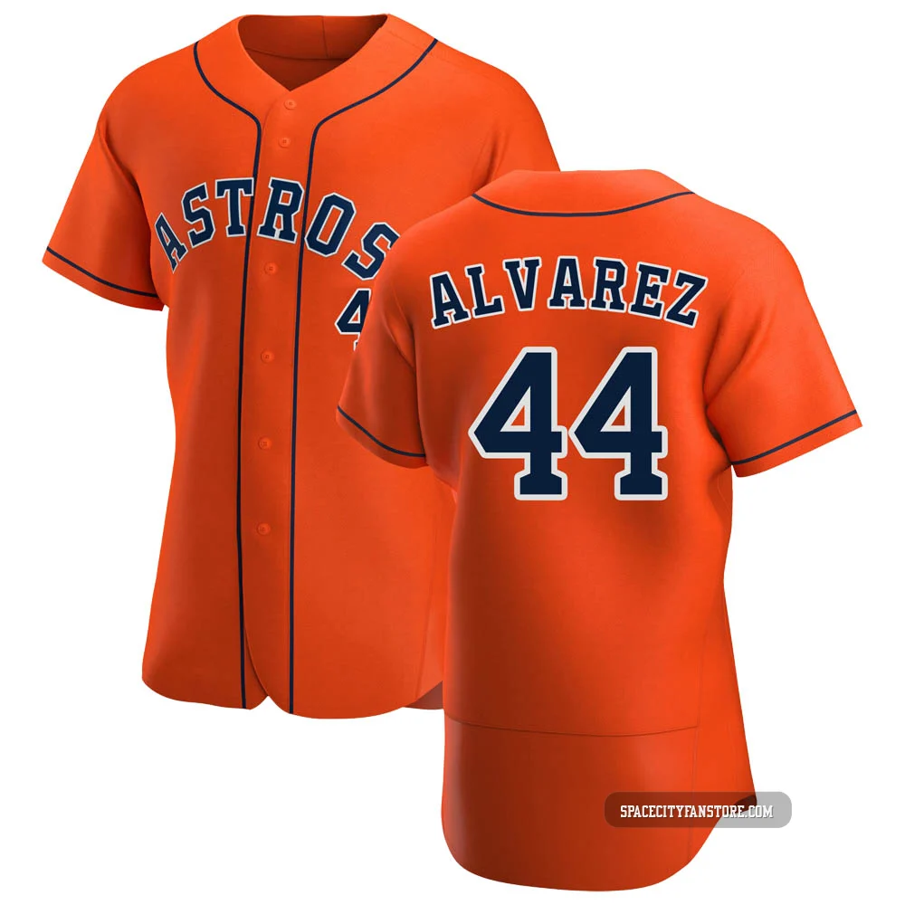 Men's Yordan Alvarez Houston Astros ＃44 Orange Authentic - Alternate Jersey
