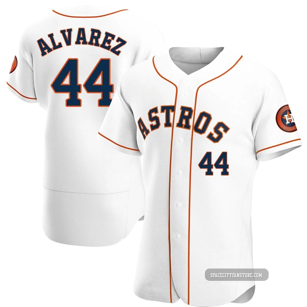 Men's Yordan Alvarez Houston Astros ＃44 White Authentic - Home Jersey