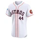 Men's Yordan Alvarez Houston Astros ＃44 White Elite - Home Patch Jersey