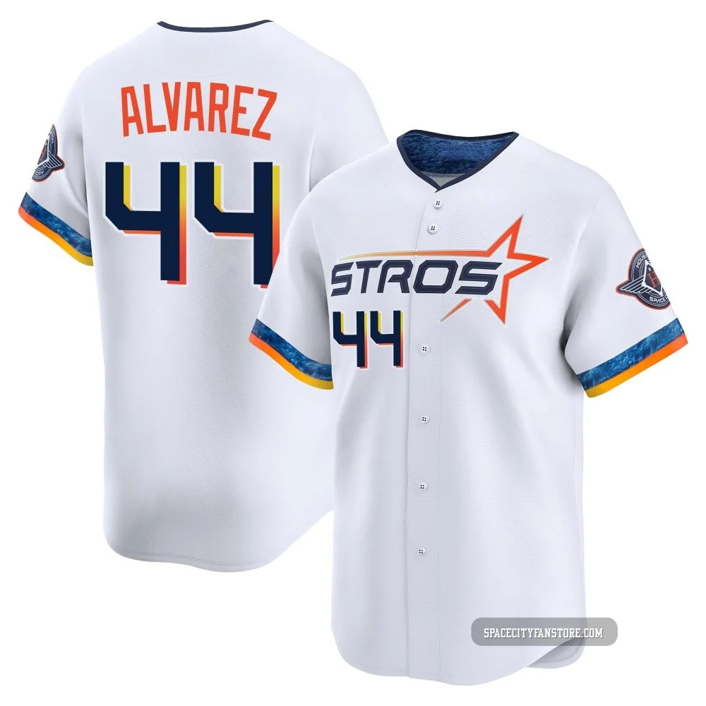 Men's Yordan Alvarez Houston Astros ＃44 White Limited - 2025 City Connect Jersey