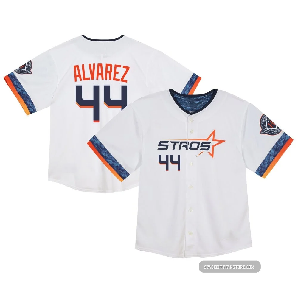 Men's Yordan Alvarez Houston Astros ＃44 White Limited - Toddler 2025 City Connect Jersey