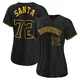 Women's Alimber Santa Houston Astros ＃72 Black Replica - Snake Skin City Jersey