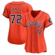 Women's Alimber Santa Houston Astros ＃72 Orange Limited - Alternate Jersey