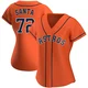 Women's Alimber Santa Houston Astros ＃72 Orange Replica - Alternate Jersey