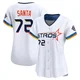 Women's Alimber Santa Houston Astros ＃72 White Limited - 2025 City Connect Jersey