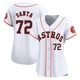 Women's Alimber Santa Houston Astros ＃72 White Limited - Home Jersey