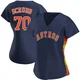 Women's Andre Scrubb Houston Astros ＃70 Navy Authentic - Alternate Jersey