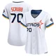 Women's Andre Scrubb Houston Astros ＃70 White Limited - 2025 City Connect Jersey