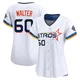 Women's Brandon Walter Houston Astros ＃60 White Limited - 2025 City Connect Jersey