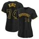 Women's Bryan King Houston Astros ＃74 Black Authentic - Snake Skin City Jersey