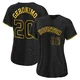 Women's Cesar Geronimo Houston Astros ＃20 Black Authentic - Snake Skin City Jersey