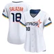Women's Cesar Salazar Houston Astros ＃18 White Limited - 2025 City Connect Jersey