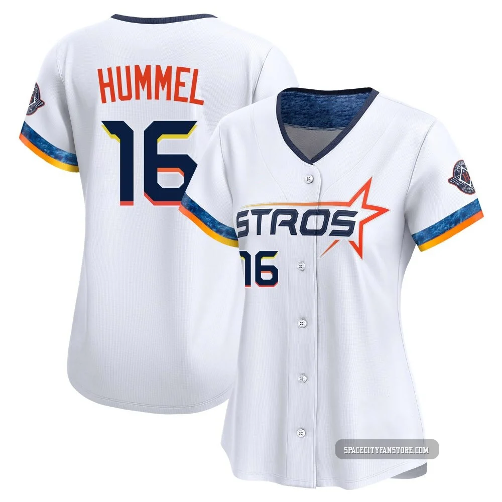 Women's Cooper Hummel Houston Astros ＃16 White Limited - 2025 City Connect Jersey