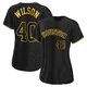 Women's Don Wilson Houston Astros ＃40 Black Authentic - Snake Skin City Jersey