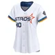 Women's Don Wilson Houston Astros ＃40 White Limited - 2025 City Connect Jersey