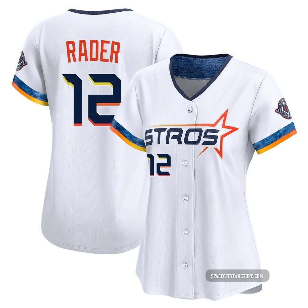 Women's Doug Rader Houston Astros ＃12 White Limited - 2025 City Connect Jersey