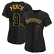 Women's Hunter Pence Houston Astros ＃9 Black Authentic - Snake Skin City Jersey