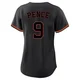 Women's Hunter Pence Houston Astros ＃9 Black Replica - Fashion Jersey