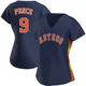 Women's Hunter Pence Houston Astros ＃9 Navy Authentic - Alternate Jersey