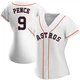 Women's Hunter Pence Houston Astros ＃9 White Authentic - Home Jersey