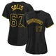Women's Jairo Solis Houston Astros ＃67 Black Authentic - Snake Skin City Jersey