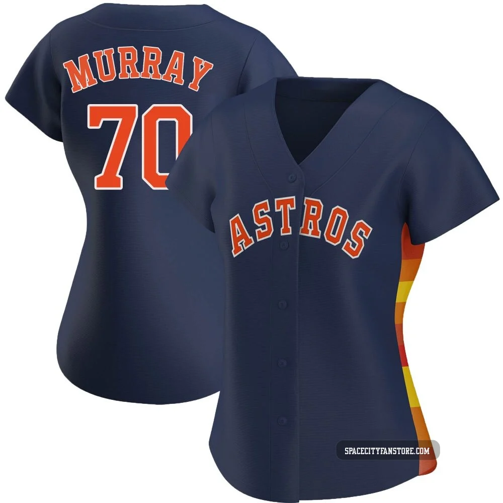 Women's Jayden Murray Houston Astros ＃70 Navy Authentic - Alternate Jersey