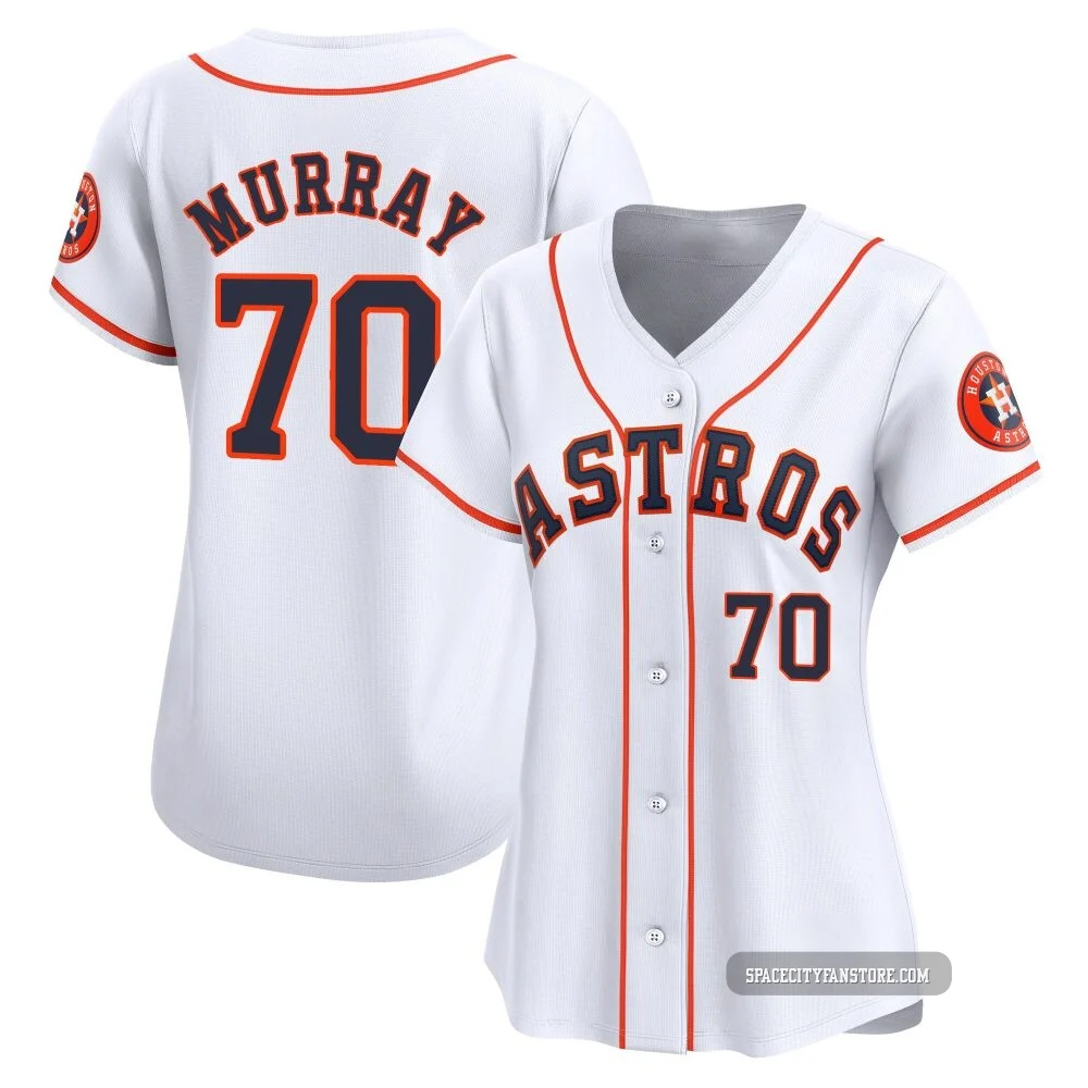 Women's Jayden Murray Houston Astros ＃70 White Limited - Home Jersey