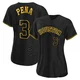 Women's Jeremy Pena Houston Astros ＃3 Black Authentic - Snake Skin City Jersey