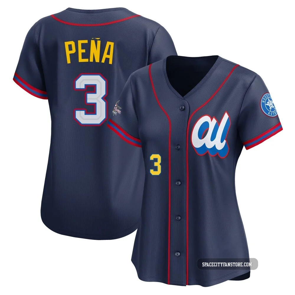 Women's Jeremy Pena Houston Astros ＃3 Navy Limited - American League 2025 All-Star Edition Jersey