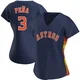 Women's Jeremy Pena Houston Astros ＃3 Navy Replica - Alternate Jersey