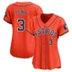 Women's Jeremy Pena Houston Astros ＃3 Orange Limited - Alternate Jersey