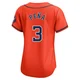 Women's Jeremy Pena Houston Astros ＃3 Orange Limited - Alternate Jersey