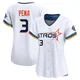 Women's Jeremy Pena Houston Astros ＃3 White Limited - 2025 City Connect Jersey