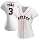 Women's Jeremy Pena Houston Astros ＃3 White Replica - Home Jersey