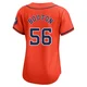 Women's Jim Bouton Houston Astros ＃56 Orange Limited - Alternate Jersey