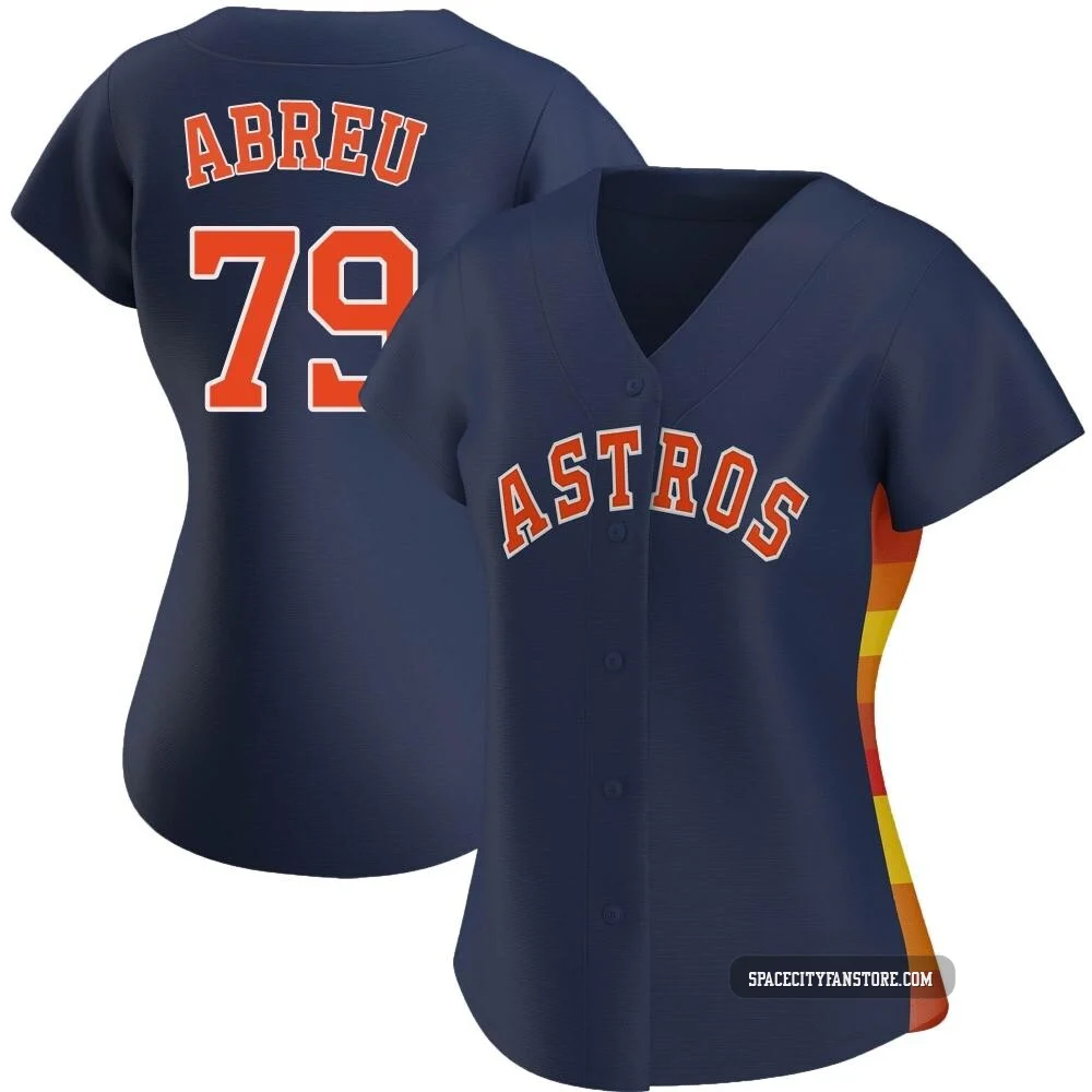 Women's Jose Abreu Houston Astros ＃79 Navy Replica - Alternate Jersey