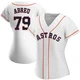 Women's Jose Abreu Houston Astros ＃79 White Authentic - Home Jersey