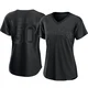 Women's J.R. Richard Houston Astros ＃50 Black Authentic - Pitch Fashion Jersey