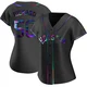 Women's J.R. Richard Houston Astros ＃50 Black Replica - Holographic Alternate Jersey