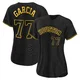 Women's Luis Garcia Houston Astros ＃77 Black Authentic - Snake Skin City Jersey