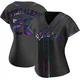 Women's Luis Gonzalez Houston Astros ＃26 Black Replica - Holographic Alternate Jersey