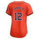 Women's Michael Sandle Houston Astros ＃12 Orange Limited - Alternate Jersey