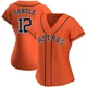 Women's Michael Sandle Houston Astros ＃12 Orange Replica - Alternate Jersey