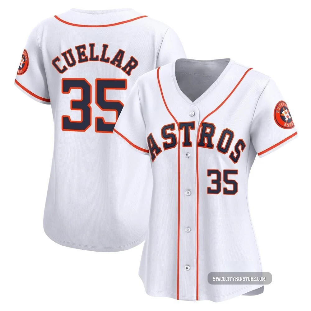 Women's Mike Cuellar Houston Astros ＃35 White Limited - Home Jersey